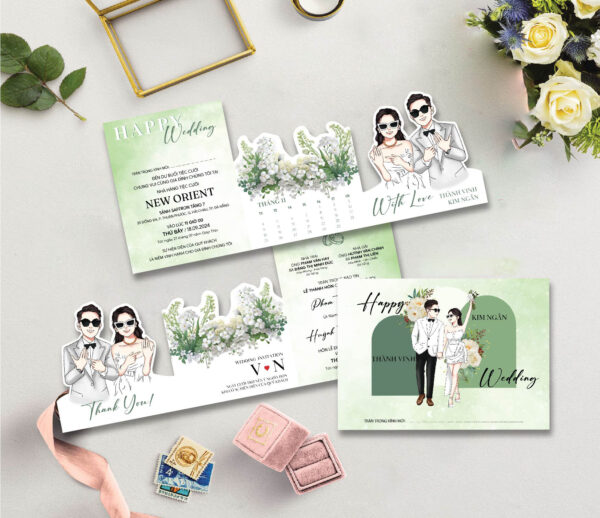 Thiệp Cưới 3D mẫu 59