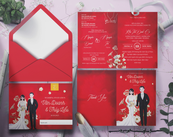 Thiệp Cưới Chipi 107