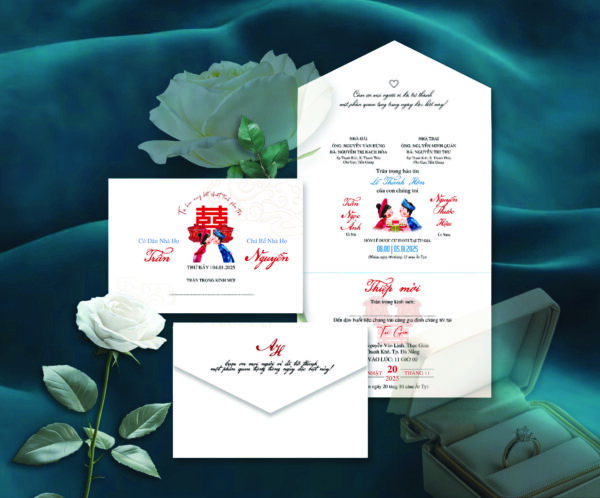 Thiệp Gấp 4 Mẫu  66